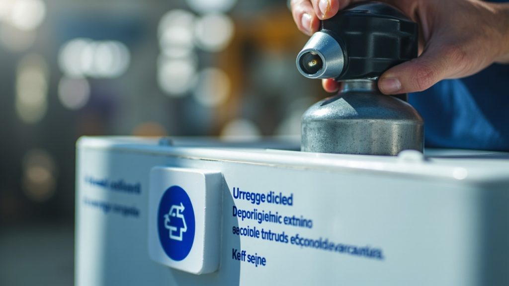 bouteille de gaz de camping vide: où et comment la déposer