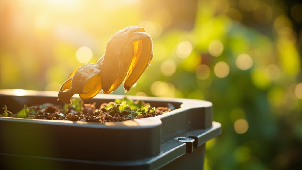 peaux de banane au compost: 30 secondes pour démarrer