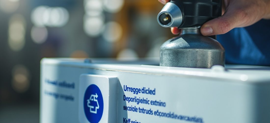 bouteille de gaz de camping vide: où et comment la déposer