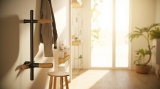 hauteur porte manteau: repères simples pour toute la maison